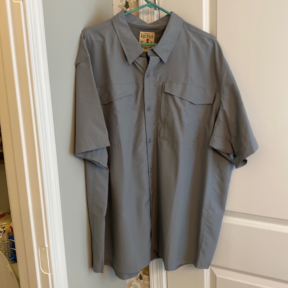 Red Head casual button down